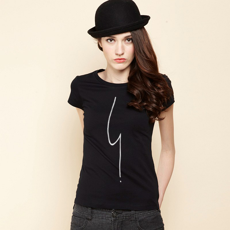 黑白色纯棉短袖T恤...