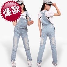 <em>12岁女孩衣服</em>夏装新款韩版女大童背带裙少女