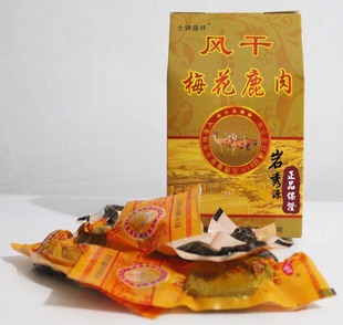  岩秀源 风干鹿肉干 正宗鹿肉熟食 梅花鹿肉 4份包快递 送礼袋