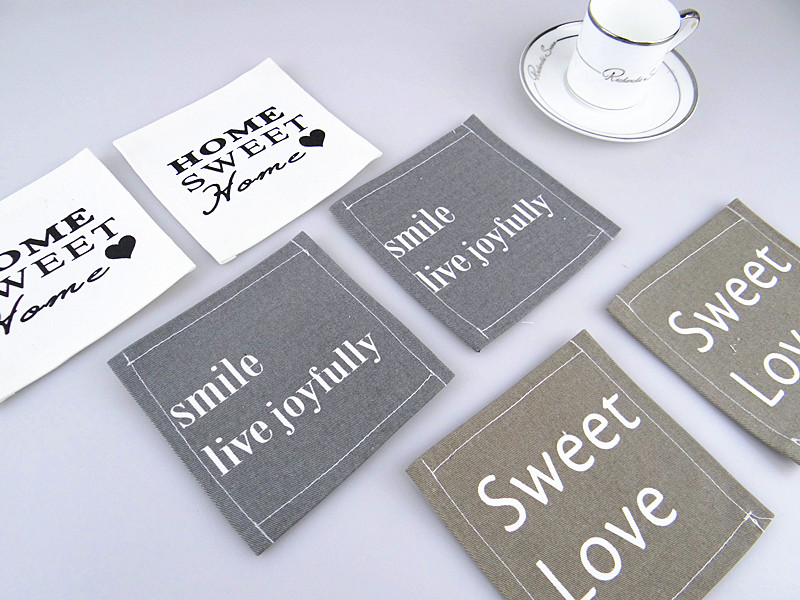 北欧风格字母印花12*12cm 4加厚防水层隔热杯垫|msdalam kategori rumah Fabrik, alas meja, placemats - dari Buy2taobao.com untuk memberikan perkhidmatan ejen Taobao profesional membeli