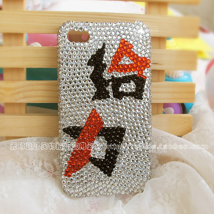 TC152屌丝必备给力伤不起低调手机贴钻diy材料包iphone4S水钻批发