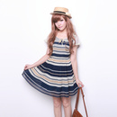 【A】CICI-SHOP 春装新品甜美蕾丝袖口圆领雪纺打底裙连衣裙2268 【A】CICI-SHOP 春装新品甜美蕾丝袖口圆领雪纺打底裙连衣裙2268