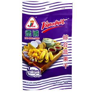  越南进口 德诚皇冠AK综合蔬果干 果蔬干 水果蔬菜干 100g