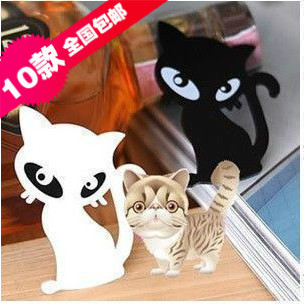  1584 小饰品批发黑白小猫胸针别针胸花徽章胸针 复古别针 diy