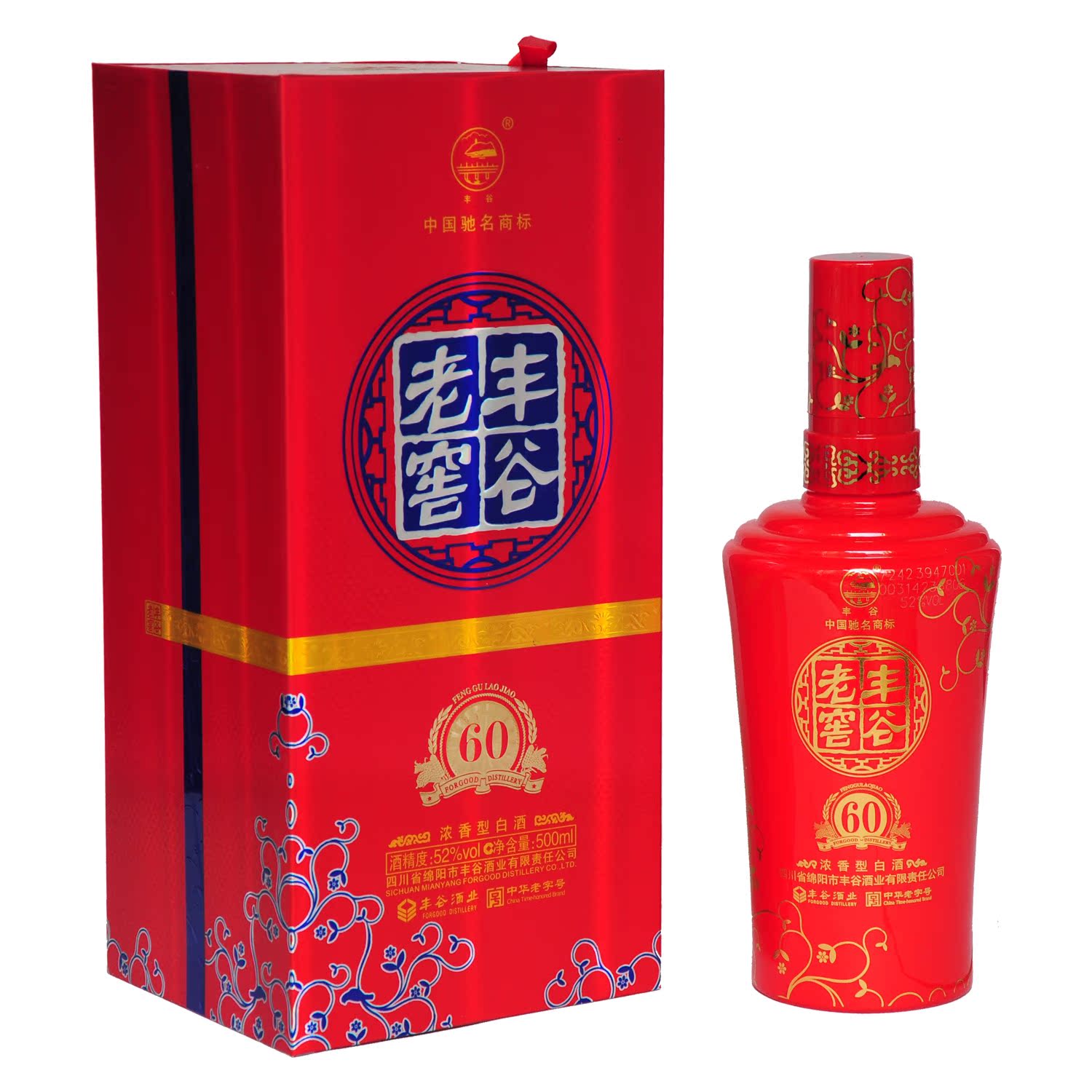 【结婚季】四川 丰谷老窖60酒52度500ml 浓香型白酒 婚庆喜宴酒 【结婚季】四川 丰谷老窖60酒52度500ml 浓香型白酒 婚庆喜宴酒