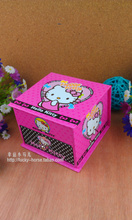 Hello Kitty 可爱首饰盒 小物收纳盒 双层饰品盒 带镜子