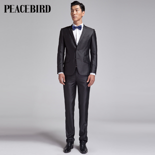  太平鸟西装男套装 春装 商务正装休闲西服 80111325001