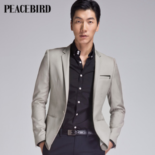  太平鸟男装 春装新款正品 休闲西服时尚男士西装80212155016