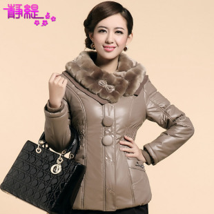  棉衣 女 短款大毛领修身棉服女装韩版棉袄外套新款冬装静缇