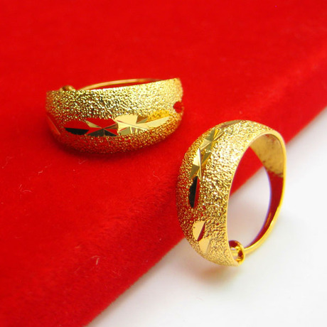 千影正品 黄金耳环女款14K金耳圈耳扣耳骨复