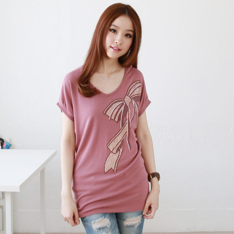 蝙蝠袖宽松短袖T恤...