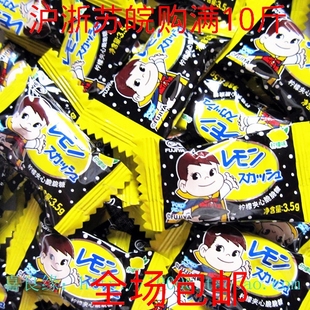  婚庆喜糖  不二家  柠檬夹心脆脆糖  散装称重  新品上市
