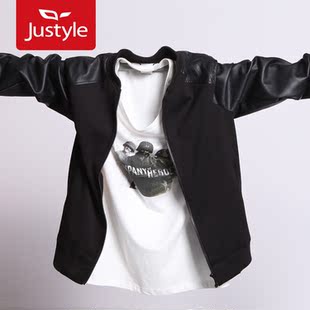  Justyle新款秋冬时尚修身韩版男士装款立领夹克外套男式装夹克衫