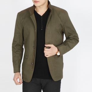  春季新款七匹狼男装立领纯棉jacket商务休闲青年夹克薄款外套