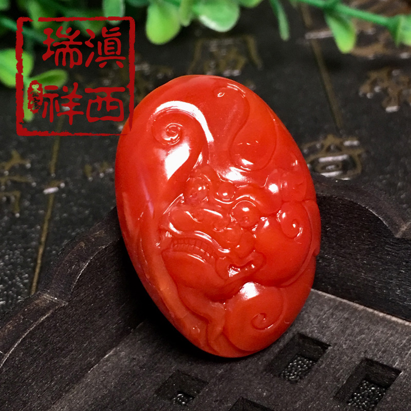 滇西瑞祥 保真保山南紅瑪瑙精品龍頭雕件吊墜男挂件女在類目 飾品/流行首飾/時尚飾品新, 項墜/吊墜中 - 來自Buy2taobao.com提供專業的淘寶代購服務