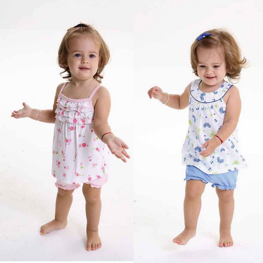 【清仓包邮】mom and bab 新款夏装女童花边清凉 两件套在类目 童装/婴儿装/亲子装, 套装中 - 来自Buy2taobao.com提供专业的淘宝代购服务