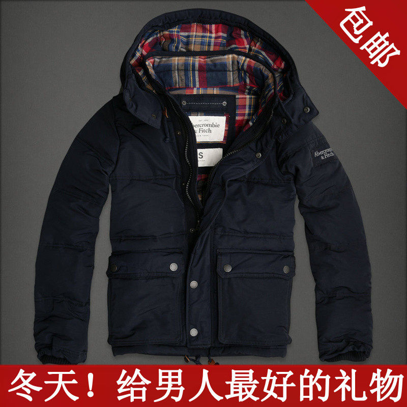 2013反季冬装af<em>羽绒</em>服男装<em>加厚连帽 羽绒</em>服 男