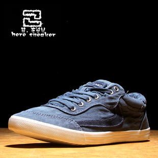  新款布鞋夏季男士帆布鞋男韩版潮 英伦休闲低帮布鞋男透气鞋