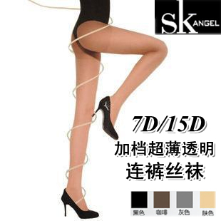  正品skangel连裤袜 春夏季女士超薄透明加档性感丝袜打底袜子