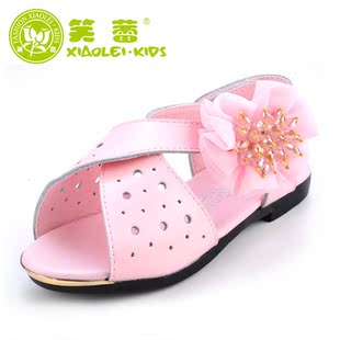  笑蕾童鞋 女童凉鞋 新款公主单鞋儿童洞洞鞋公主鞋韩版132752