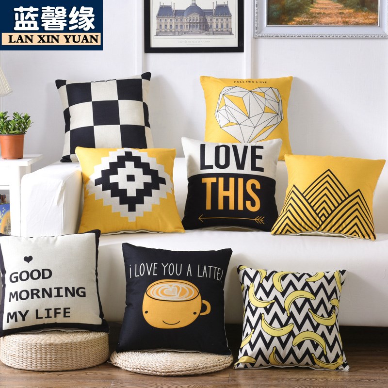 Northern Europe Simplicity Pillows Sofa cushion Bedside automobile Cushion Office Siesta pillow chair backrest Cushionin the Home Fabric , Pillow/Pillow category - from Buy2taobao.com to provide professional Taobao agent buy service