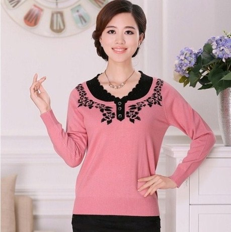 薄针织打底衫女秋冬宽松 绒衣女韩版女士秋装