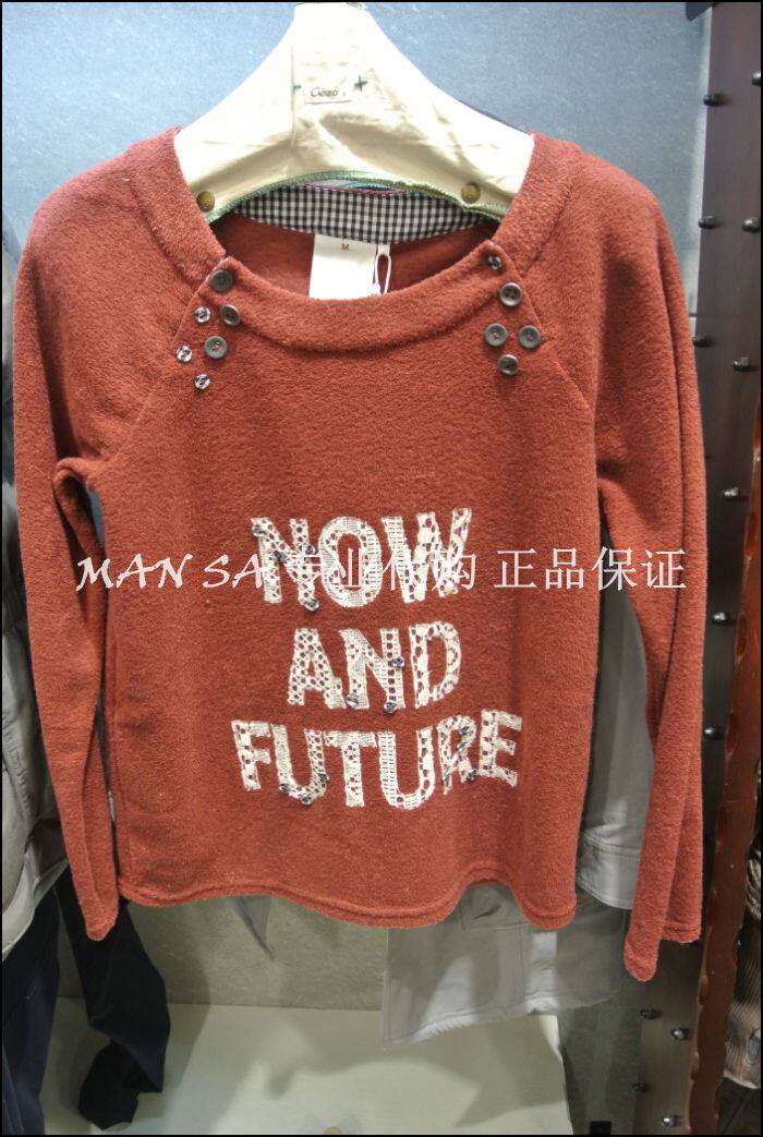 6折代购*专柜288*现货GOZO专柜正品2012冬新款长袖上衣2D-610700