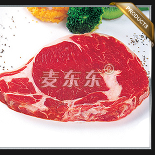  【镇店之宝】新鲜原味肉眼沙朗牛排180克 送酱 满10份送黄油包邮