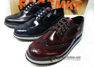 精品新款Prada/普拉达男鞋 日常休闲鞋 正品头层牛皮板鞋三色