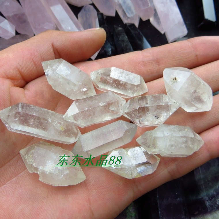 天然钻石白水晶双尖六棱柱摆件 权杖水晶灵闪钻 连接宇宙能量石|ruв категории Украшения,ювелирные изделия, украшения - от Buy2taobao.com для оказания профессиональной услуги покупки агента Taobao