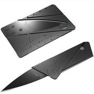 Outdoor portable card credit cards-folding knife knives Switzerland Saber card card cutter