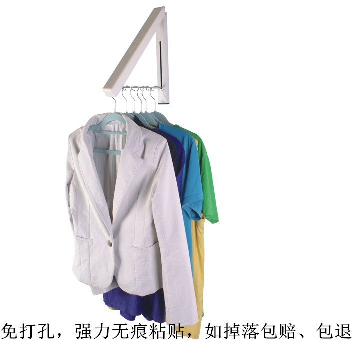 浴室免打孔粘贴墙壁挂隐形折叠晾衣架 阳台伸缩晒衣架 衣服挂架|ruв категории получать отделка, прачечная/солнце/уход, вешалка - от Buy2taobao.com для оказания профессиональной услуги покупки агента Taobao