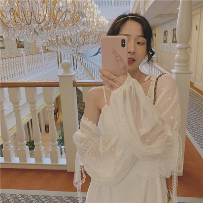 防晒衣女外套披肩夏季薄款配吊带2019新款百搭很仙的防晒空调开衫