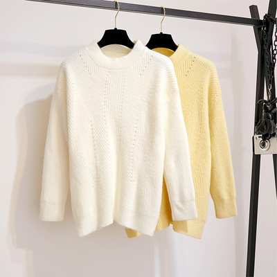 毛衣宽松外穿慵懒风套头长袖加厚外穿ins潮针织衫冬季上衣女百搭