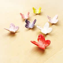"PaVLa handmade jewelry," forest department color three-dimensional butterfly | candy-colored ceramic pin | ⑥ | brooch