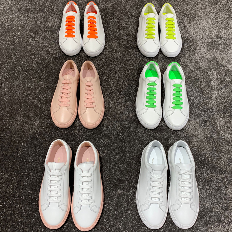 High version common White shoes women 2019 Spring Versatile genuine leather Flat bottom Basics motion skate shoesin the Women's Shoes, Low shoes category - from Buy2taobao.com to provide professional Taobao agent buy service