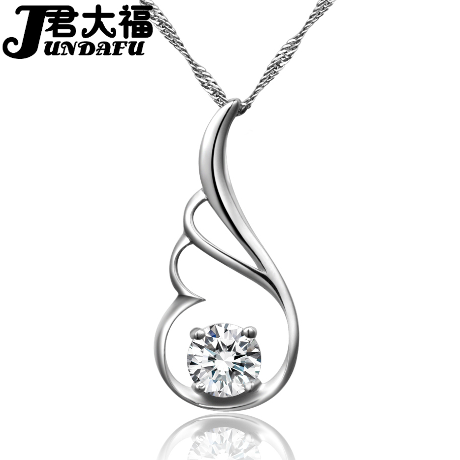 君大福 新年礼物折翼天使翅膀项链 纯银项链 吊坠 短款女锁骨项链 君大福 新年礼物折翼天使翅膀项链 纯银项链 吊坠 短款女锁骨项链