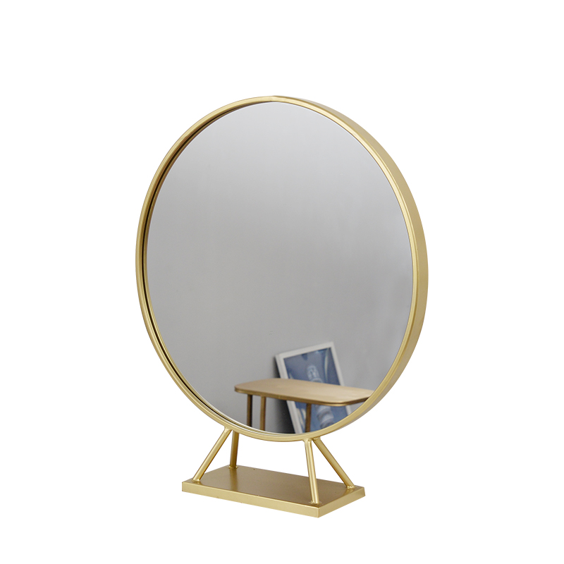Northern Europe originality golden Makeup mirror circular dresser Wall hanging bedroom Bathroom Mirror TOILET mirrorin the Family/Personal Cleaning Tools , Sanitary appliances/Bathroom accessories , Non-portable with a mirror , Bathroom Mirror category - from Buy2taobao.com to provide professional Taobao agent buy service