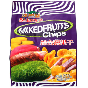  越南进口食品 沙巴哇综合蔬果干230g 蔬菜水果干 综合果蔬干 零食