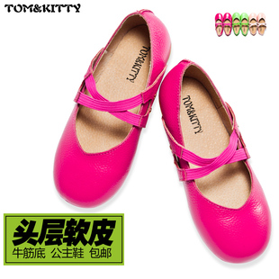  新款春秋儿童鞋女童公主单鞋舞蹈皮鞋头层牛皮真皮宝宝韩版潮