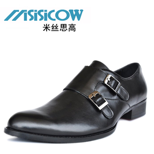  时尚商务正装皮鞋 头层牛皮 46大码尖头休闲男鞋  广州高档手工！