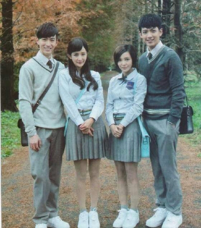 定制电影小时代杨幂同款校服英伦复古学院白色