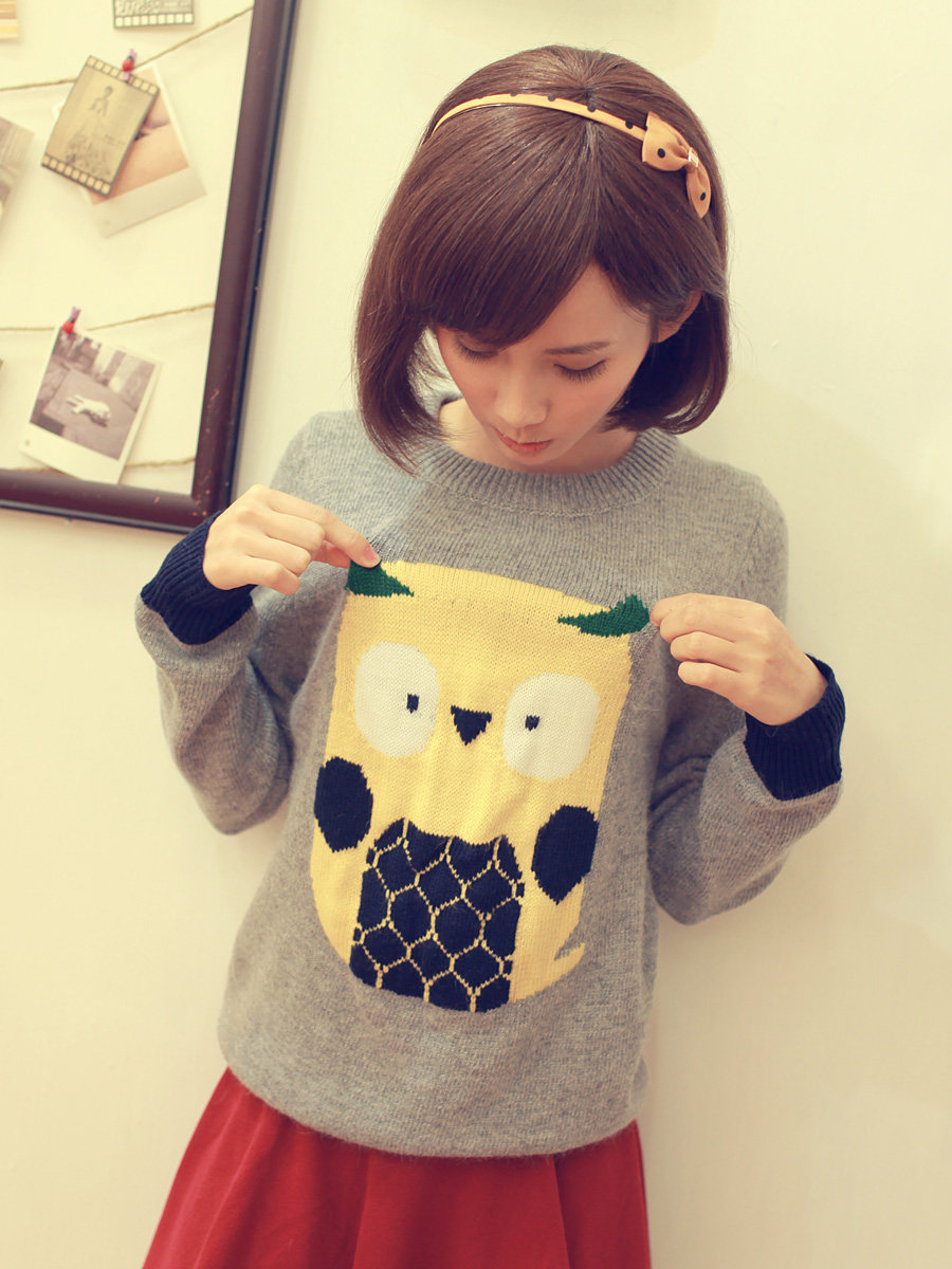 <em>猫头鹰图案毛衣</em>_tanyuan97_新浪博客
