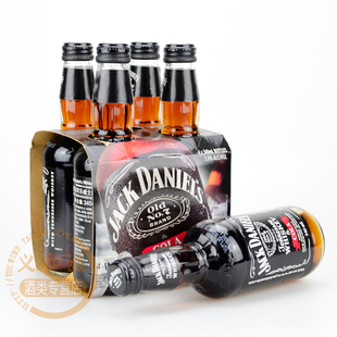  特价 洋酒 杰克丹尼威士忌可乐汽水酒 4瓶装 原装进口 行货 正品
