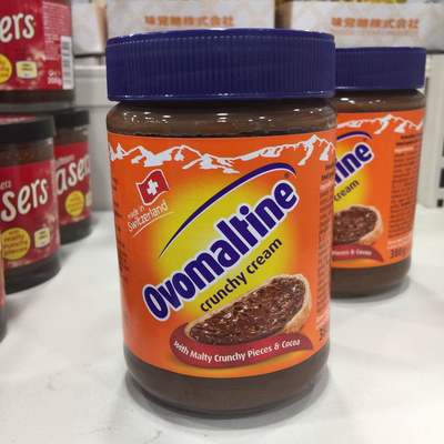 瑞士ovomaltine 阿华田chocolate sauce巧克力酱380g早餐面包酱吃