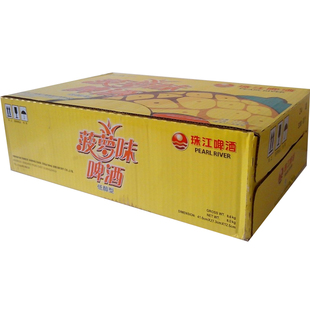  【天猫超市】珠江 罐装菠萝味啤酒 330ml*24罐/箱