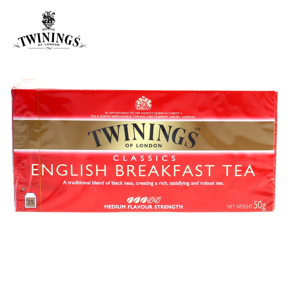 【天猫超市】英国进口川宁茶英国早餐茶25袋装 (2g&times;25）