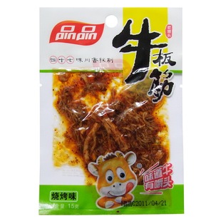  【天猫超市】品品 烧烤牛板筋 龙须丝 15g/袋 四川特产零食小吃