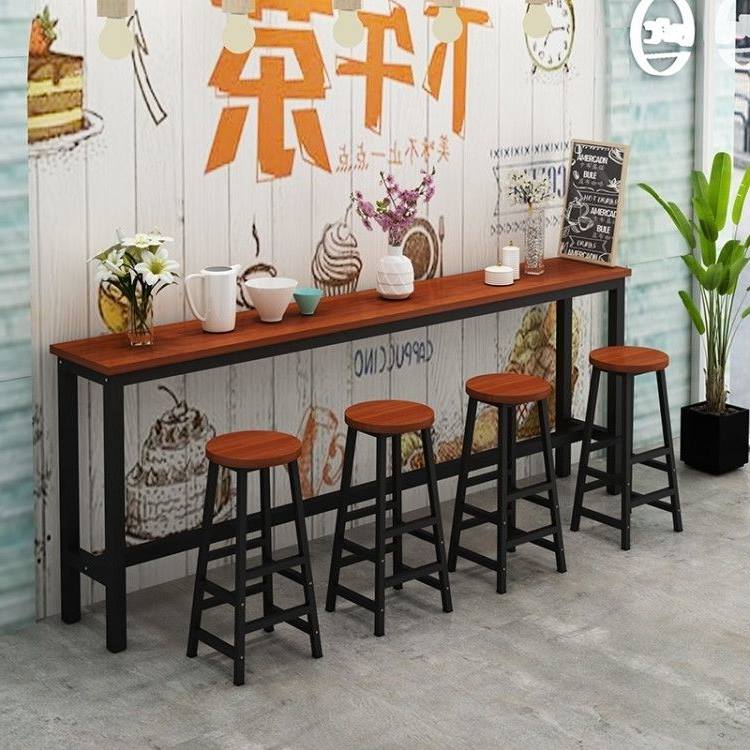 靠牆吧台桌簡約家用客廳吧台桌現代長條桌奶茶店高腳桌咖啡桌吧台在類目 住宅傢俱, 桌類, 餐桌中 - 來自Buy2taobao.com提供專業的淘寶代購服務