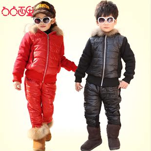  新款冬装 新年装年货 儿童装女童男童运动两件套棉衣棉袄套装